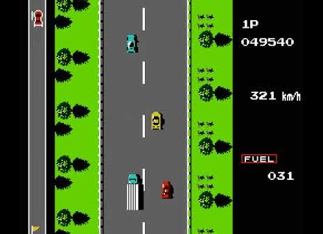 Road Fighter – игра для Денди