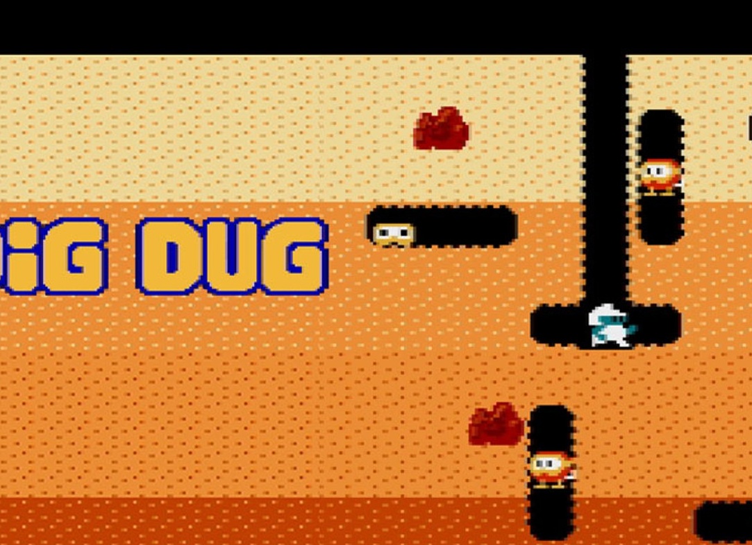 Dig Dug игра для Денди