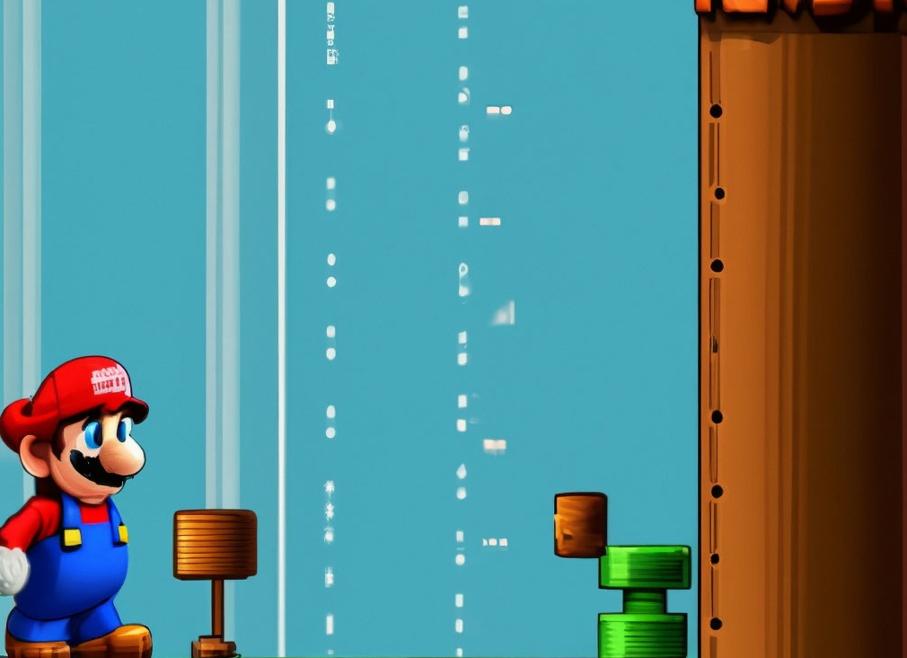 Нарисованный марио игра для Денди